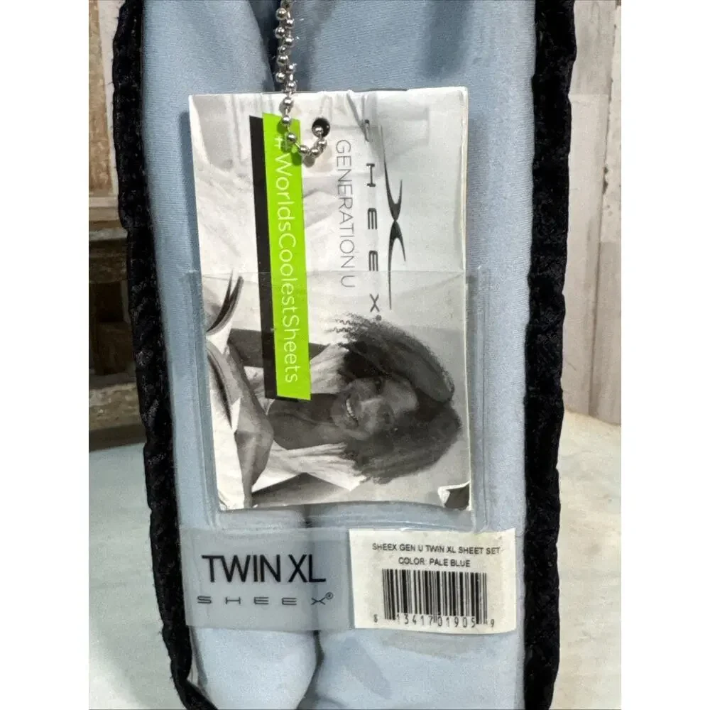 SHEEX Generation U Twin XL Sheet Set - Pale Blue - Set 1